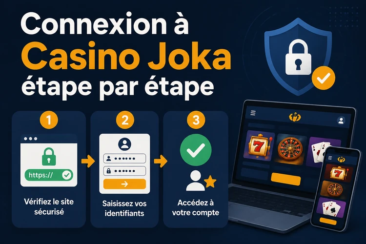 Comment effectuer la connexion sur Casino Joka étape par étape