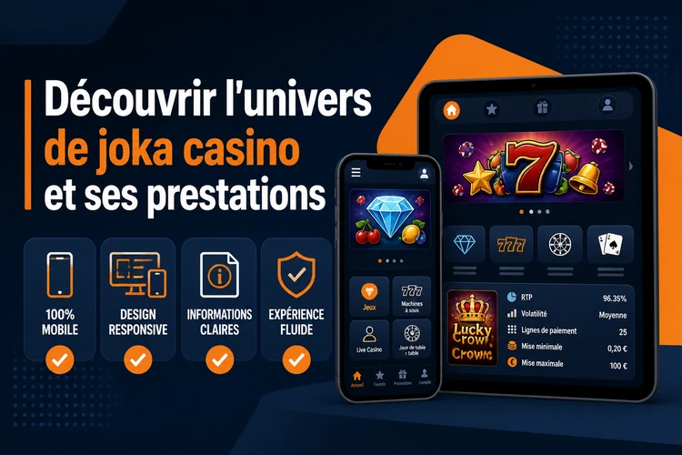 Découvrir l'univers de joka casino et ses prestations