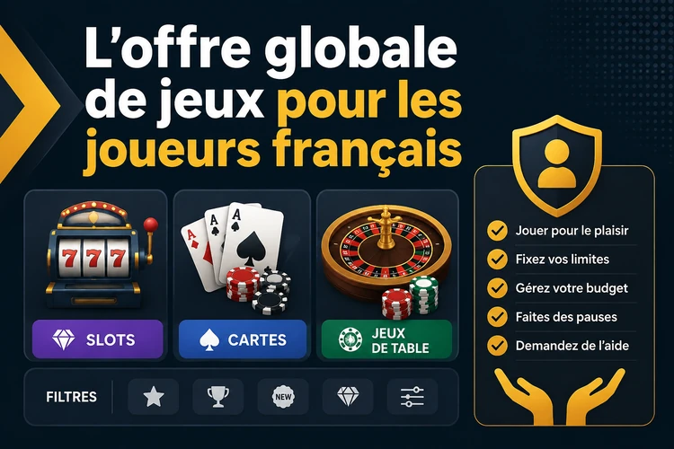 L'offre globale de jeux pour les joueurs français